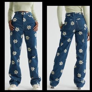 Pacsun Corduroy Flower Pants